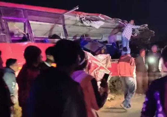 चंद्रपूर-यवतमाळ एसटीला अपघात