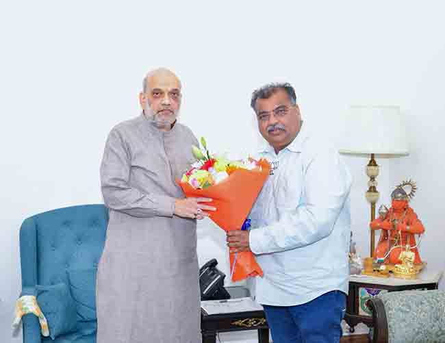 रविंद्र चव्हाणांनी घेतली गृहमंत्री अमित शाहांची भेट