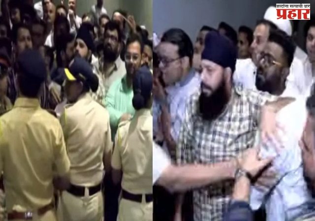 वरळीत शिउबाठाची दादागिरी; भाजपच्या कामगार संघटनेचा फलक लावण्यास विरोध