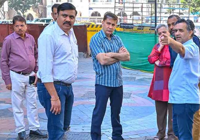 काळा घोडा परिसराचे सुशोभीकरण, महापालिका आयुक्तांनी घेतला आढावा