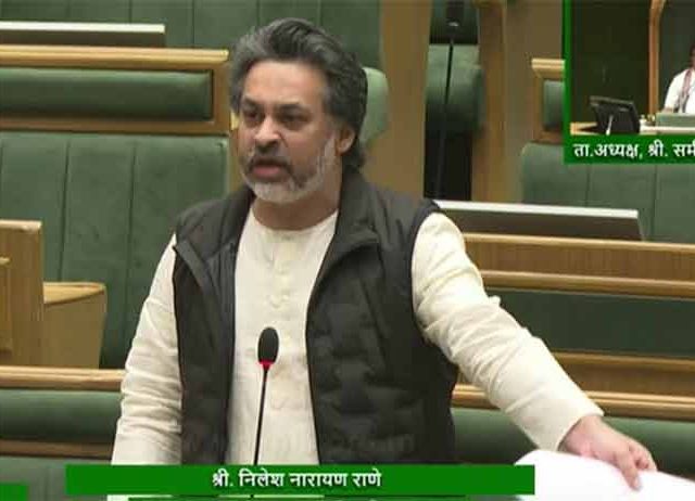 विधानसभेत पुन्हा एकदा घुमला आमदार निलेश राणे यांचा आवाज