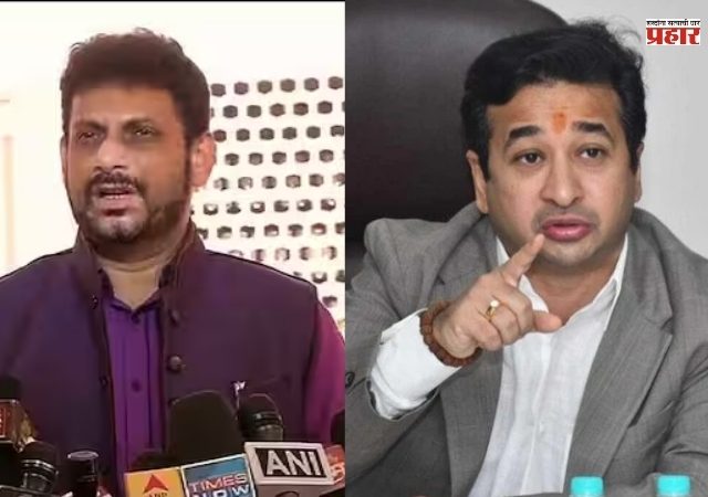 मुंबईत फक्त 'आय लव महादेव'! नितेश राणेंनी घेतला वारिस पठाणांचा समाचार