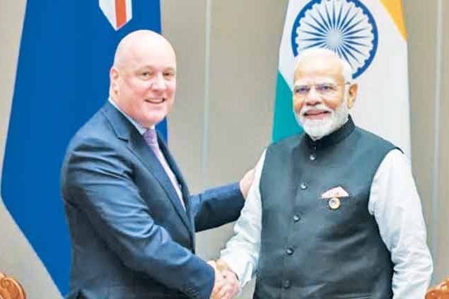 भारत आणि न्यूझीलंडमध्ये ऐतिहासिक मुक्त व्यापार करार