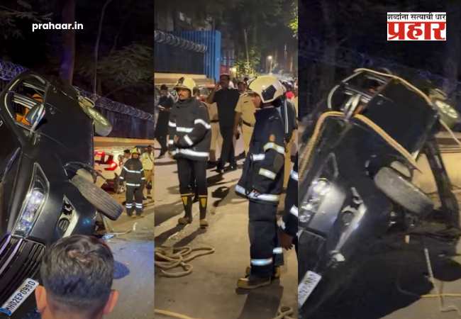 Akshay Kumar Car Accident : अक्षय कुमारच्या डोळ्यासमोर सुरक्षा ताफ्याचा भीषण अपघात; मर्सिडीजने रिक्षेला चिरडले, जुहू परिसरात मध्यरात्री खळबळ