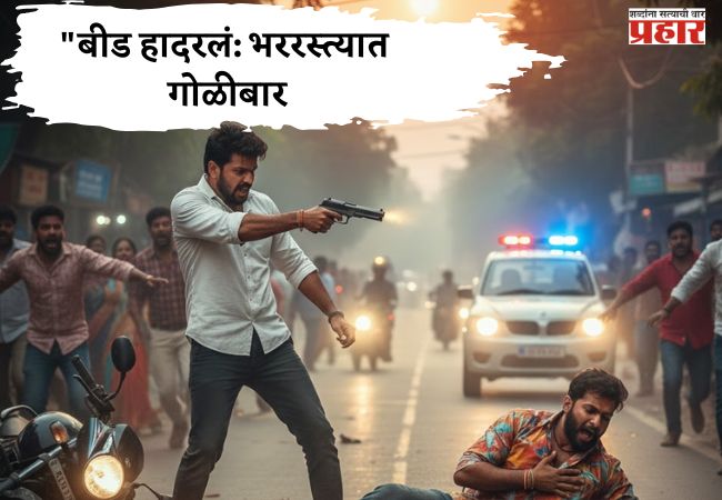 Beed Crime News :”बीडमध्ये भररस्त्यात गोळीबार;अनैतिक संबंधांचा भयंकर कट उघड!