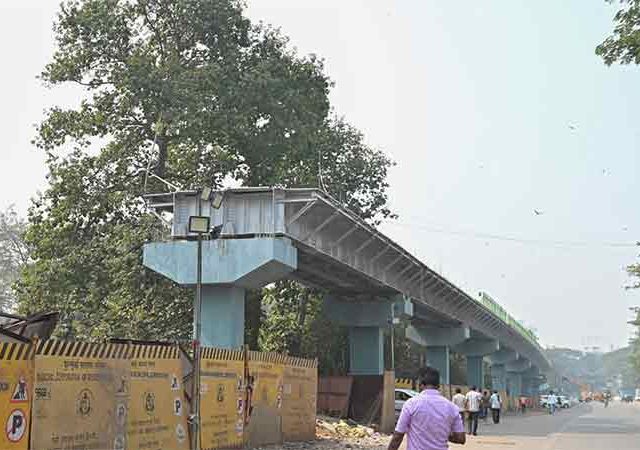 महालक्ष्‍मी येथील उड्डाणपुलाचे काम ५५ टक्के पूर्ण
