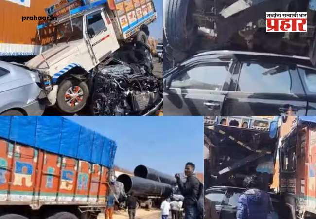 Indore Truck Accident : मुंबई-आग्रा हायवेवर गाड्यांचा चेंदामेंदा! तीव्र उतारावर ट्रकचे नियंत्रण सुटले अन् सात गाड्या एकमेकांवर…