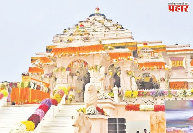 अयोध्येत रामाच्या दर्शनासाठी भाविकांची संख्या वाढली