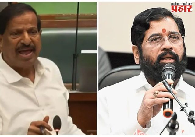 गणेश नाईक यांचे उपमुख्यमंत्री  एकनाथ शिंदे यांना आव्हान