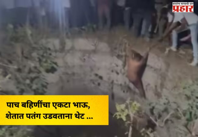 कुटुंबावर कोसळला दुःखाचा डोंगर; पाच बहिणींचा एकटा भाऊ, शेतात पतंग उडवताना थेट …