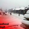 जम्मू-कश्मीरमध्ये बर्फवृष्टी