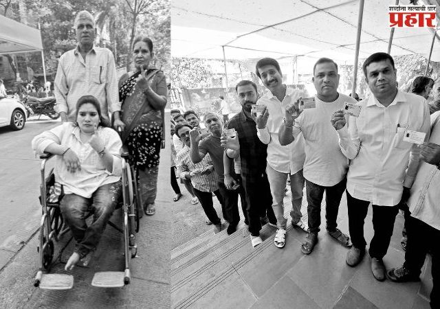 ठाण्यात सुमारे ५५ टक्के मतदान