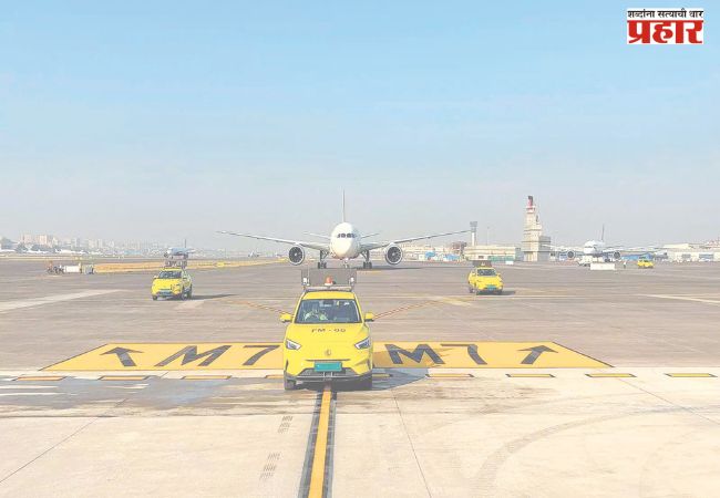 नव्या विमानतळाच्या धावपटटीच्या कार्यक्ष्मतेसाठी ‘टॅक्सीवे एम’  कार्यान्वित