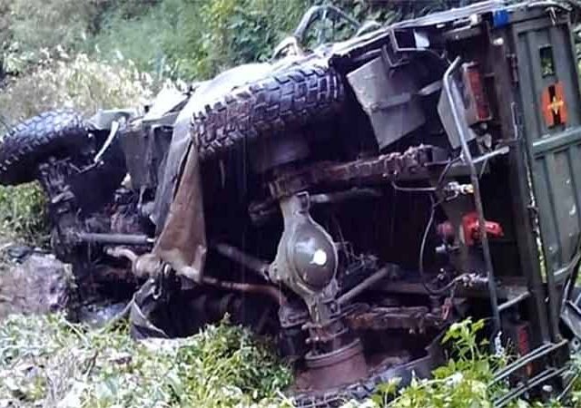 जम्मू काश्मीर : डोडा जिल्ह्यात लष्करी वाहनाला अपघात, १० जवानांचा मृत्यू