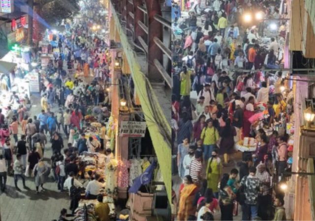 Dombivli News : डोंबिवलीत रेल्वे स्थानकाजवळील रस्त्यावर फेरीवाल्यांची गर्दी, पादचाऱ्यांचे हाल