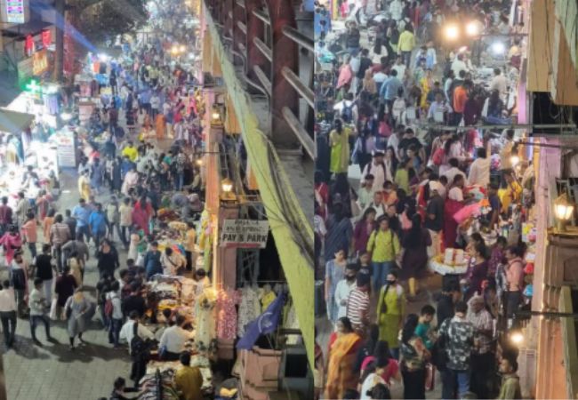 Dombivli News : डोंबिवलीत रेल्वे स्थानकाजवळील रस्त्यावर फेरीवाल्यांची गर्दी, पादचाऱ्यांचे हाल