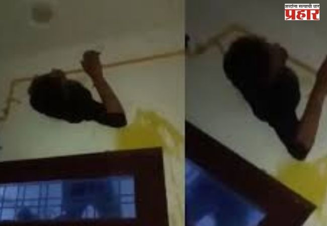 चोरीसाठी शिरला, पण नशीब फिरलं! दोन दिवस भिंतीत अडकलेला चोर, VIDEO व्हायरल