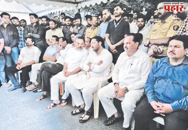शिवसेना आमदार निलेश राणे यांच्याकडून पवार कुटुंबीयांचे सांत्वन