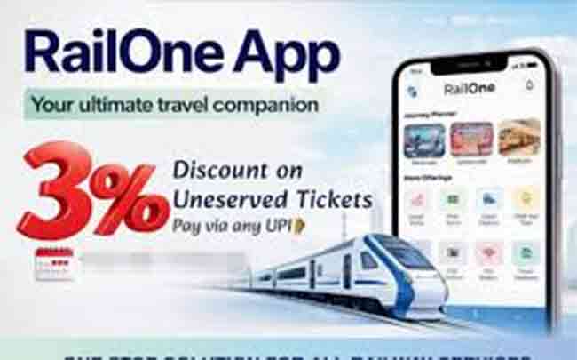 रेल्वे प्रवासासाठी ६% सवलत आजपासूनच लागू! लगेच रेलवन ॲप डाऊनलोड करा