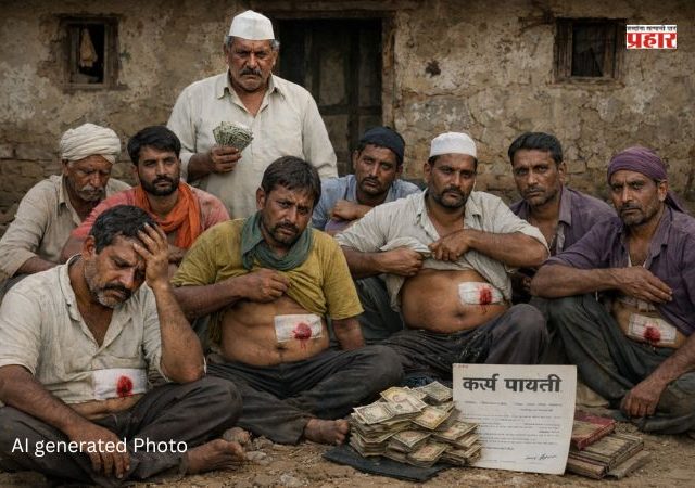 धक्कादायक! सावकाराचे कर्ज फेडण्यासाठी ९ जणांनी विकली किडणी