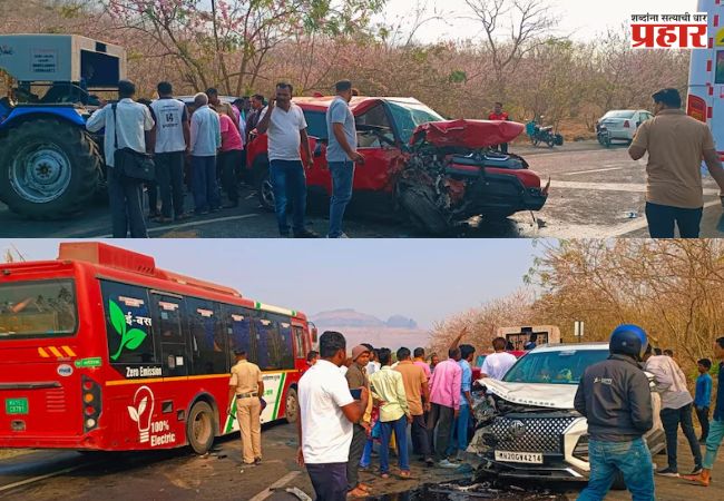 Nashik: नाशिक-कळवण मार्गावर दोन कारची धडक; सात जण गंभीर जखमी