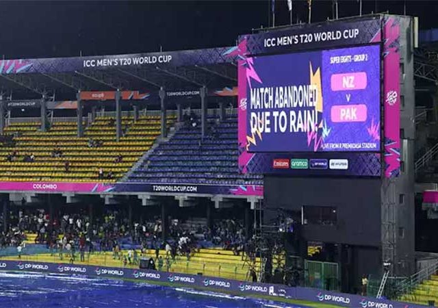 सुपर एट फेरीतला पहिलाच सामना पावसामुळे रद्द