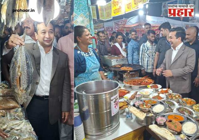 Nitesh Rane : ठाण्यातील 'मालवणी महोत्सवा'त मंत्री नितेश राणे यांची हजेरी; स्टॉलला भेट देऊन ग्राहकांशी साधला संवाद