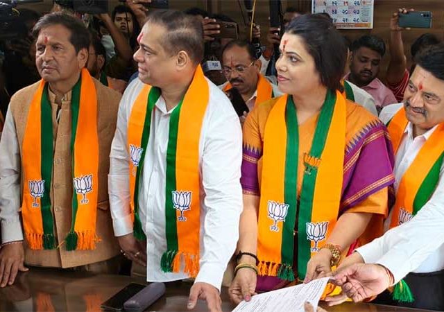 मुंबईच्या महापौर पदासाठी रितू तावडे आणि उपमहापौर संजय  घाडी यांची उमेदवारी जाहीर; महापालिका राजकारणात नव्या पर्वाची सुरुवात