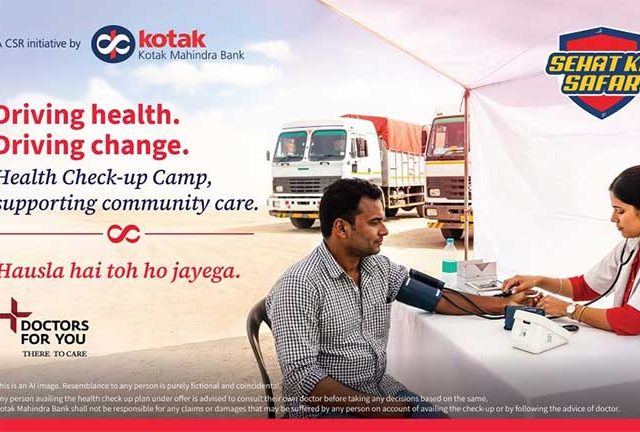 कोटक महिंद्रा बँकेकडून भारतातील परिवहन कर्मचाऱ्यांचे आरोग्‍य व स्‍वास्‍थ्‍य उत्तम ठेवण्‍यासाठी ‘सेहत का सफर ४.०' लाँच