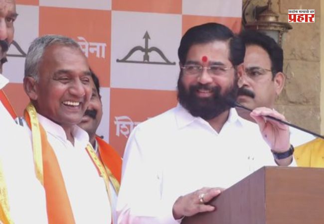 Shankar Anna Dhondge: शेतकरी नेते शंकर अण्णा धोंडगे हजारो समर्थकांसह शिवसेनेत दाखल