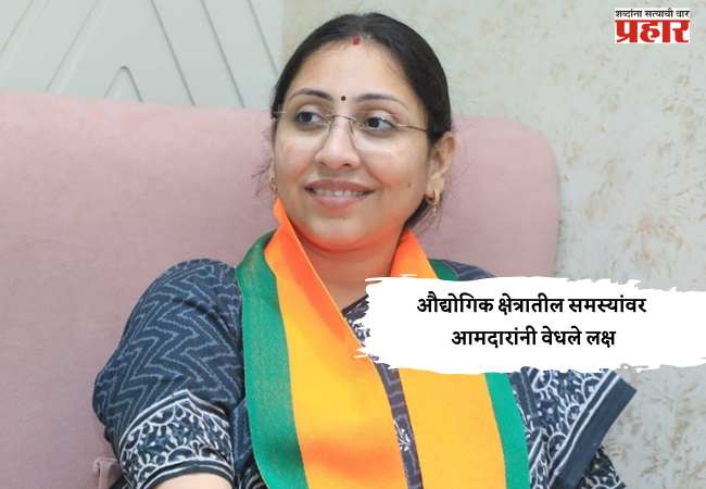 औद्योगिक क्षेत्रातील समस्यांवर आमदारांनी वेधले लक्ष