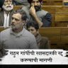 राहुल गांधींची खासदारकी रद्द करण्याची मागणी
