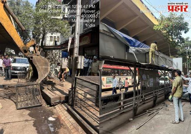 जे जे उड्डाणपूलाखाली परिसरातील वर्षानुवर्षांच्या कचऱ्यांसह अतिक्रमणांची जळमटेही केली दूर