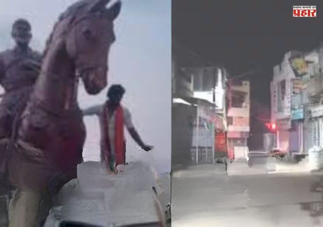 Buldhana News : शिवरायांच्या पुतळ्याचा वाद चिघळला; गावात संचारबंदी लागू