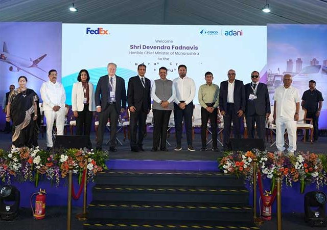 फेडएक्सने नवी मुंबई आंतरराष्ट्रीय विमानतळावर संपूर्ण स्वयंचलित एअर कार्गो हबची पायाभरणी केली