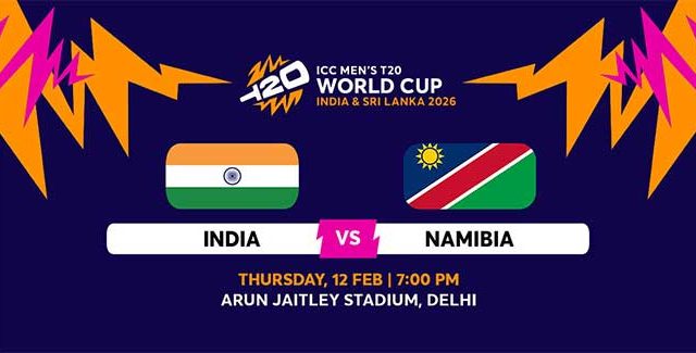 भारतीय संघाचा नामिबियाविरुद्ध सावध पवित्रा
