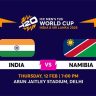 भारतीय संघाचा नामिबियाविरुद्ध सावध पवित्रा