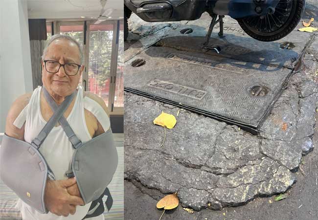 रानडे मार्गावर ठेच लागून ज्येष्ठ नागरिकावर जखमी होण्याची आली वेळ, कुटुंबाने महापालिकेकडे ही मागणी