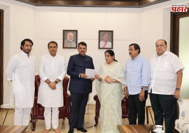 सुनेत्रा, पार्थ पवारांसह राष्ट्रवादीच्या नेत्यांनी घेतली मुख्यमंत्र्यांची भेट