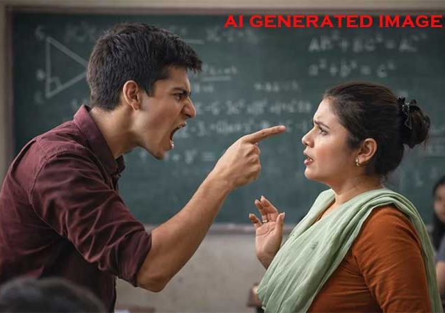 मोहम्मद खान अन्सारीने शिक्षिकेला केली मारहाण