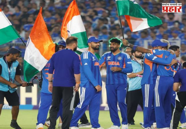 भारतीय संघाच्या विजयानंतर पंतप्रधान मोदींसह राजकीय नेत्यांकडून अभिनंदनाचा वर्षाव