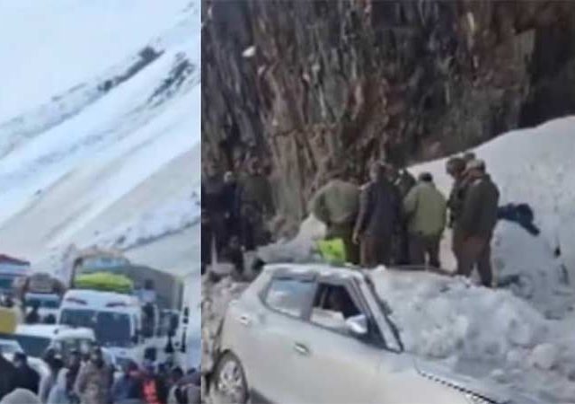 लडाखमध्ये हिमस्खलन, सात जणांचा मृत्यू; श्रीनगर-लेह महामार्ग बंद