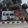 Yavatmal Bus Fire : यवतमाळ-भारी विमानतळ मार्गावर मिनी ट्रॅव्हल्स जळून खाक; जळत्या ट्रॅव्हल्समधून...