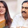 Eknath Khadse : मोठी बातमी: खडसे पिता-कन्येवर फसवणुकीचा गुन्हा दाखल; साखर कारखान्याच्या नावाखाली जमीन हडपल्याचा आरोप!
