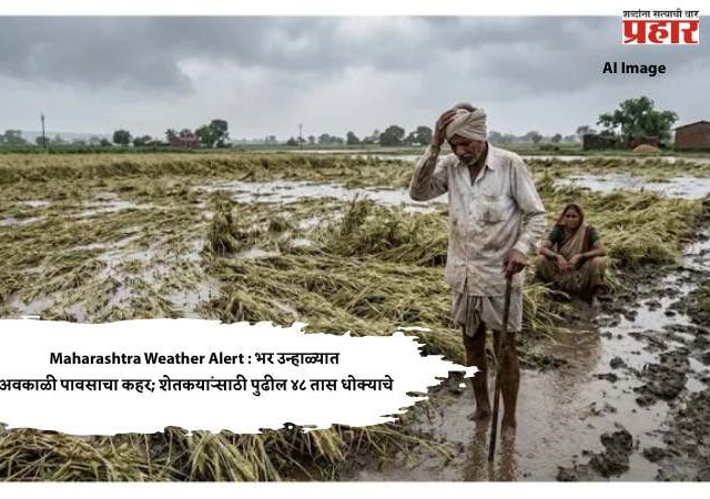 Maharashtra Weather Alert : भर उन्हाळ्यात अवकाळी पावसाचा कहर; शेतकऱ्यांसाठी पुढील ४८ तास धोक्याचे