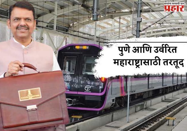 पुणे आणि उर्वरित महाराष्ट्रासाठी तरतूद