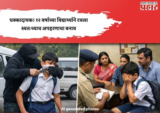 धक्कादायक! १२ वर्षाच्या विद्यार्थ्याने रचला स्वतःच्याच अपहरणाचा बनाव, कारण ऐकून थक्क व्हाल...