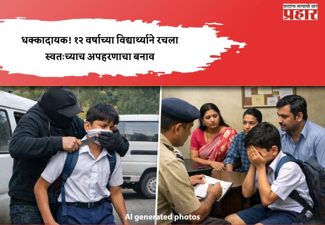 धक्कादायक! १२ वर्षाच्या विद्यार्थ्याने रचला स्वतःच्याच अपहरणाचा बनाव, कारण ऐकून थक्क व्हाल…