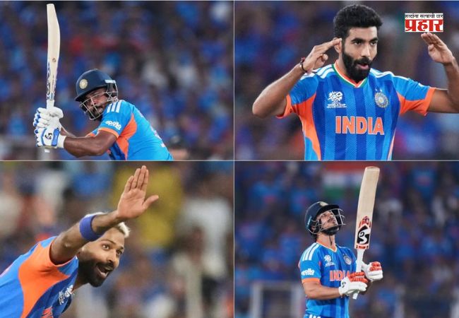 T20 World Cup 2026 : आयसीसी ‘टीम ऑफ द टूर्नामेंट’मध्ये चार भारतीय क्रिकेटपटूंचा समावेश