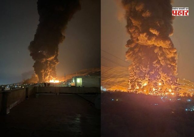 Iran Israel War : अमेरिकेचा इराणवर सर्वात मोठा हल्ला; थेट तेल डेपोला भीषण आग! आकाशात धुराचे आगीचे लोट